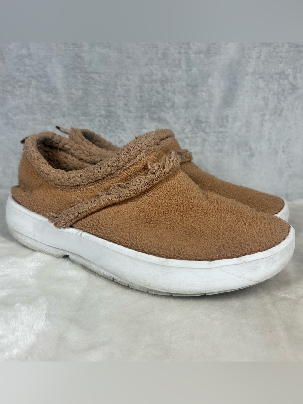 OOFOS OOcoozie Low Womens Size 10 Chestnut Casual Walking Slip On Recovery Shoes